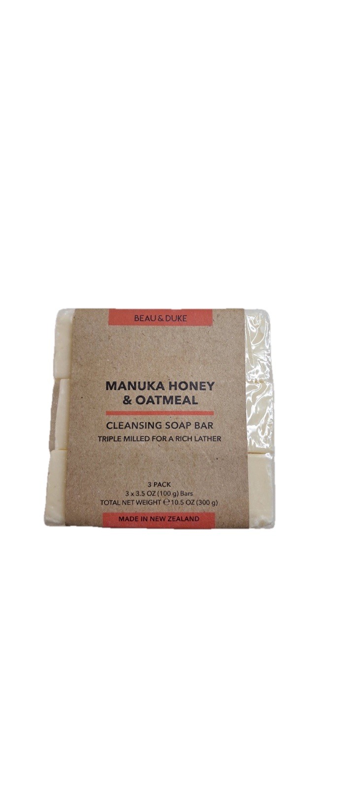 Manuka Honey & Oatmeal Cleansing Soap Bar 3 pack New Zealand made