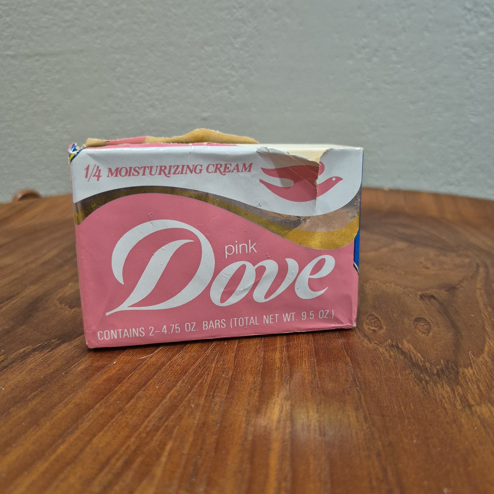 Vintage Dove Pink Beauty Bar 1/4 Moisturizing Cream 3.5 Oz NEW