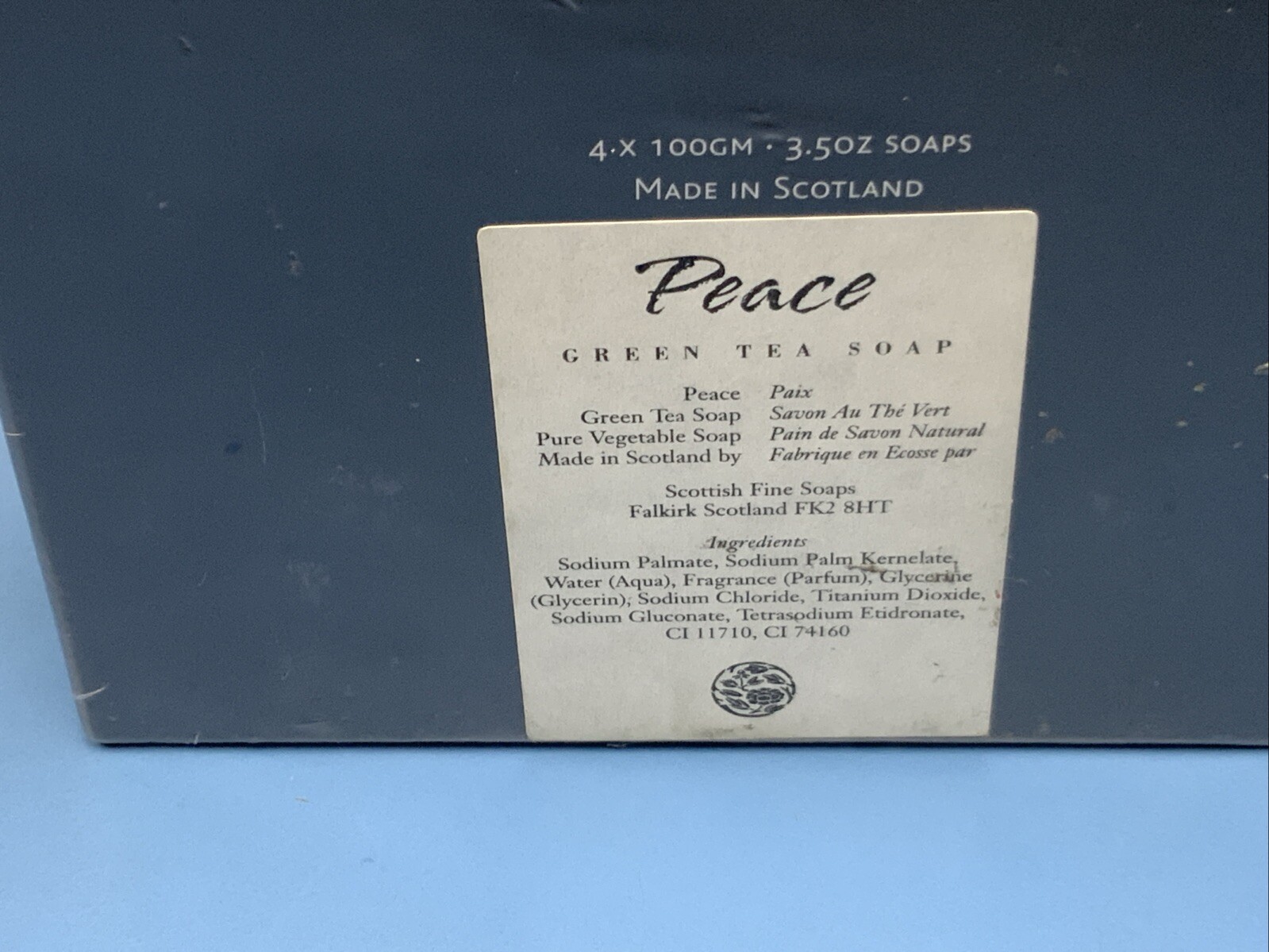 The Scottish Fine Soaps PEACE Green Tea Bars 4 x 3.5 oz