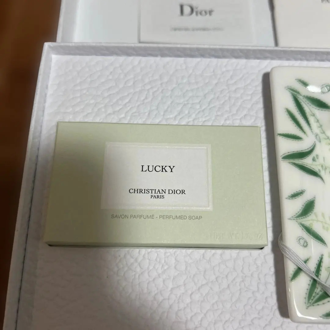 Christian Dior Lucky soap Platinum member Limited Soap Dish Tray Plate With Box