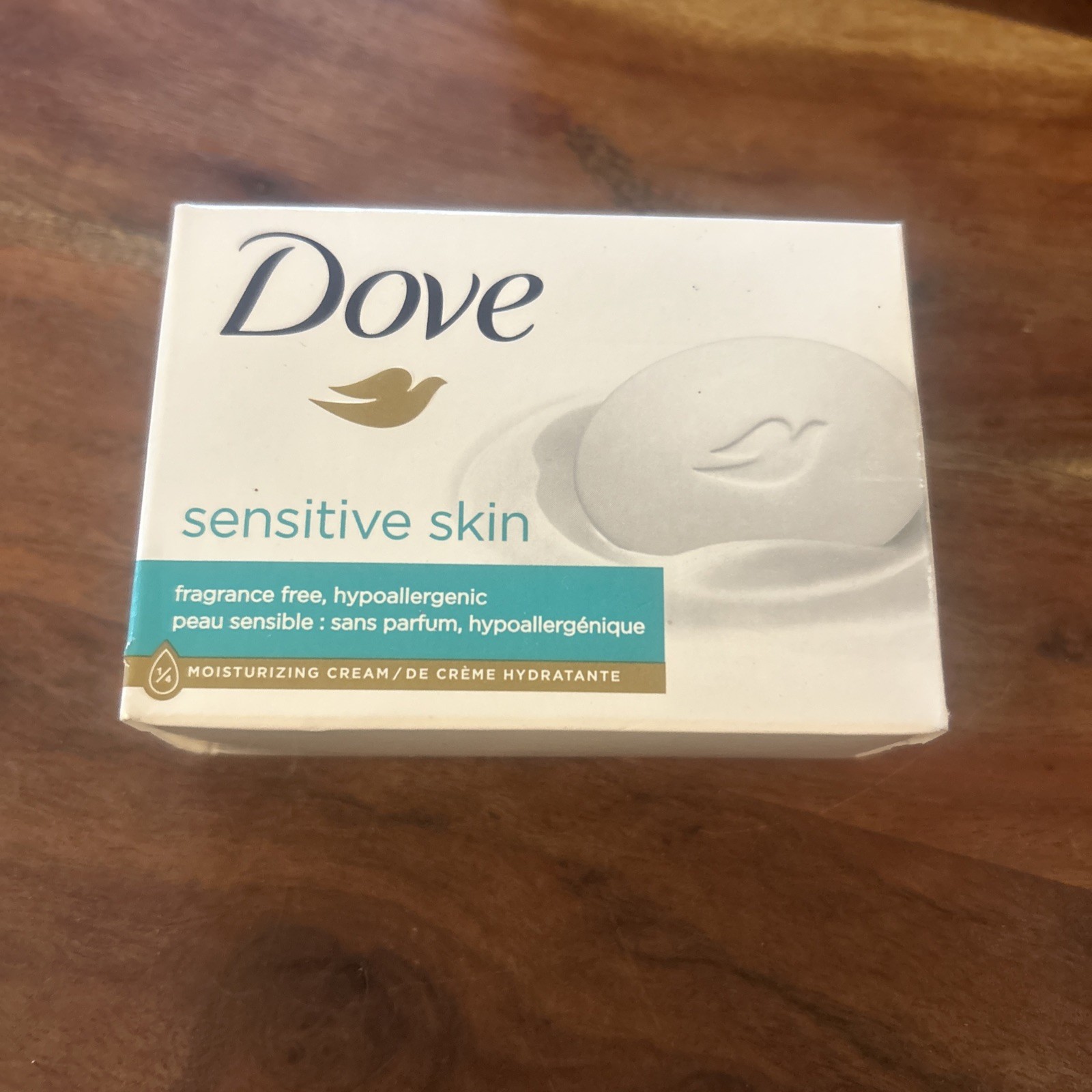 Dove Sensitive Skin 1/4 Moisturizing Cream Bar Soap 3.75 oz