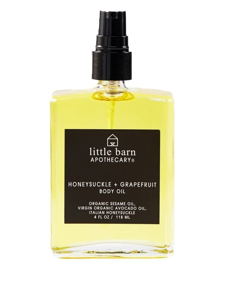 LITTLE BARN APOTHECARY ♡ Honeysuckle & Grapefruit Body Oil Skin Bath 4 oz New