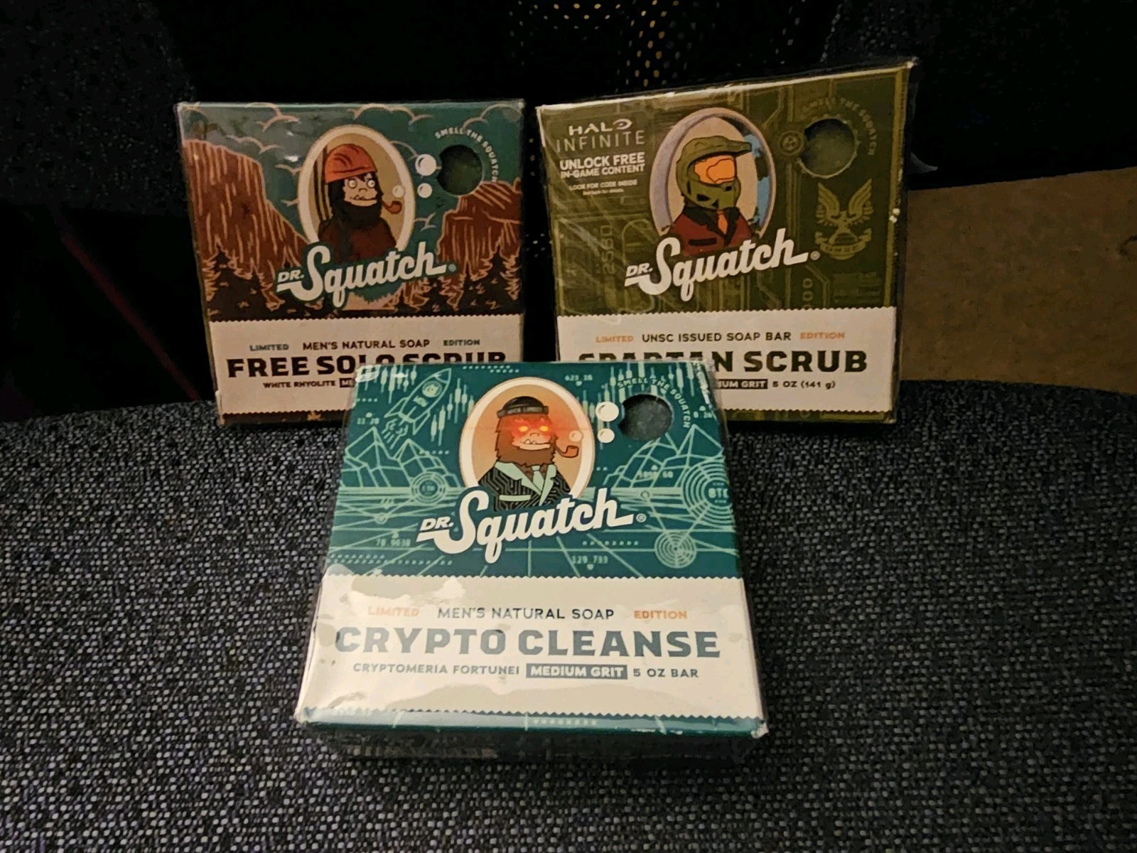 Dr Squatch Spartan Scrub Free Solo Scrub & Crypto Cleanse Lot Of 3 Briccs