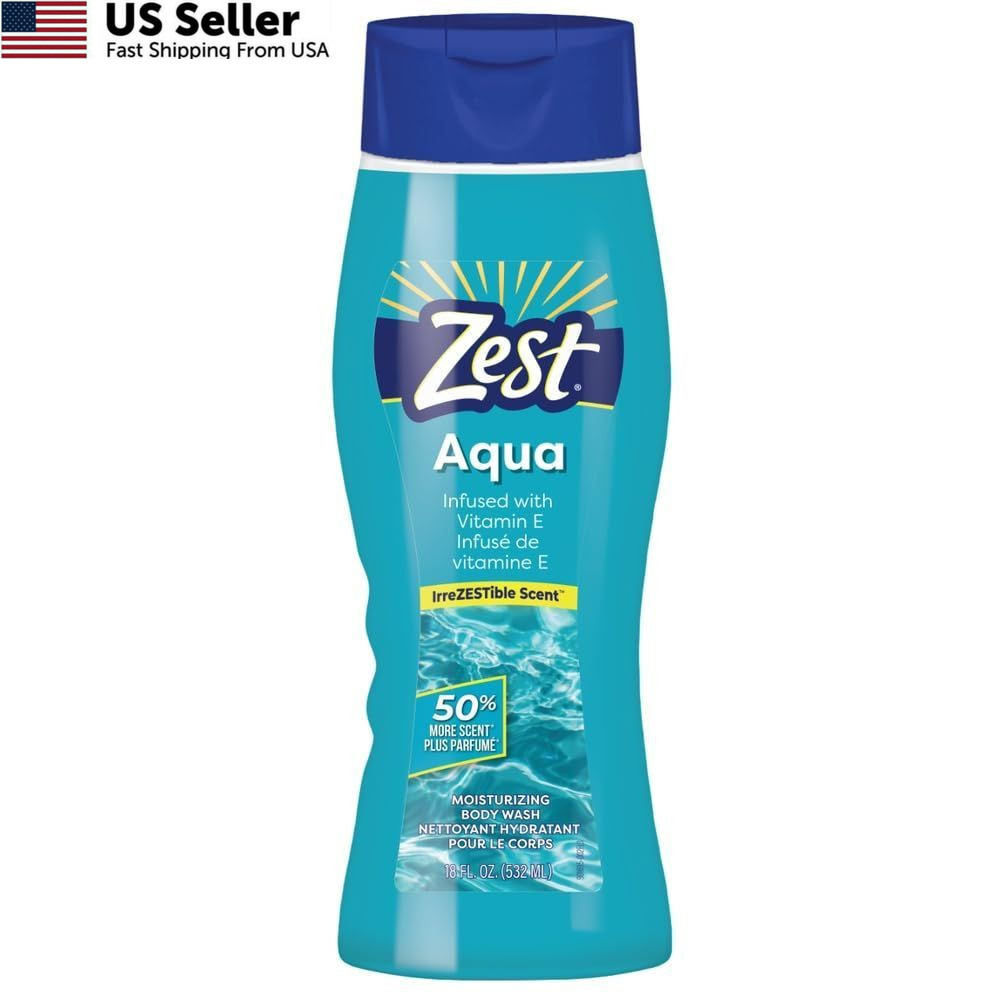 Zest Hydrating Body Wash – Aqua – 18 Fl Oz (Pack of 1), Cranberry