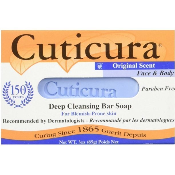 Cuticura Face & Body Deep Cleansing Bar Soap Blemish Prone Skin 3 oz Pack of 6