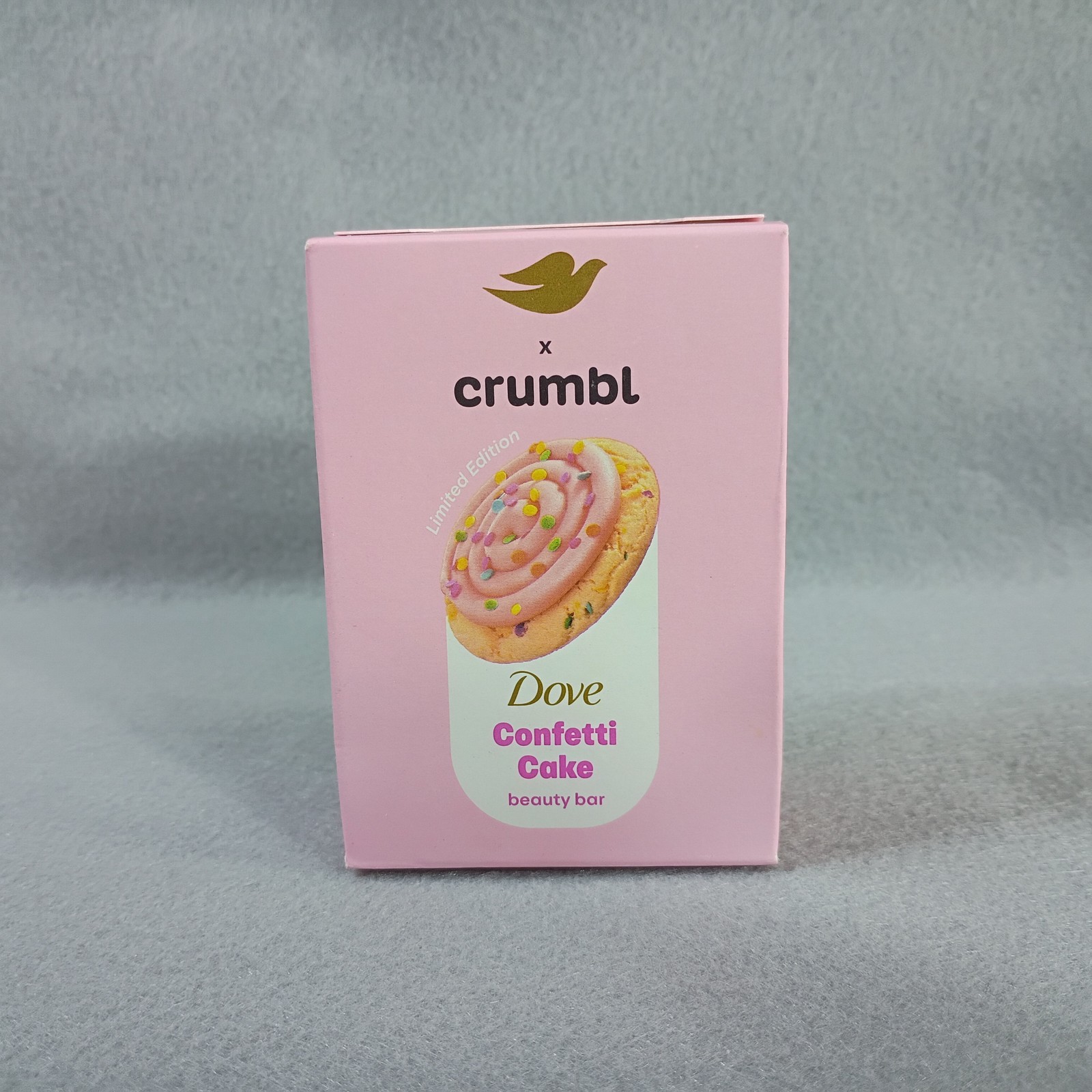 Dove x Crumbl Limited Edition Confetti Cake Beauty Bar Soap 3.75 OZ Pink Sweet