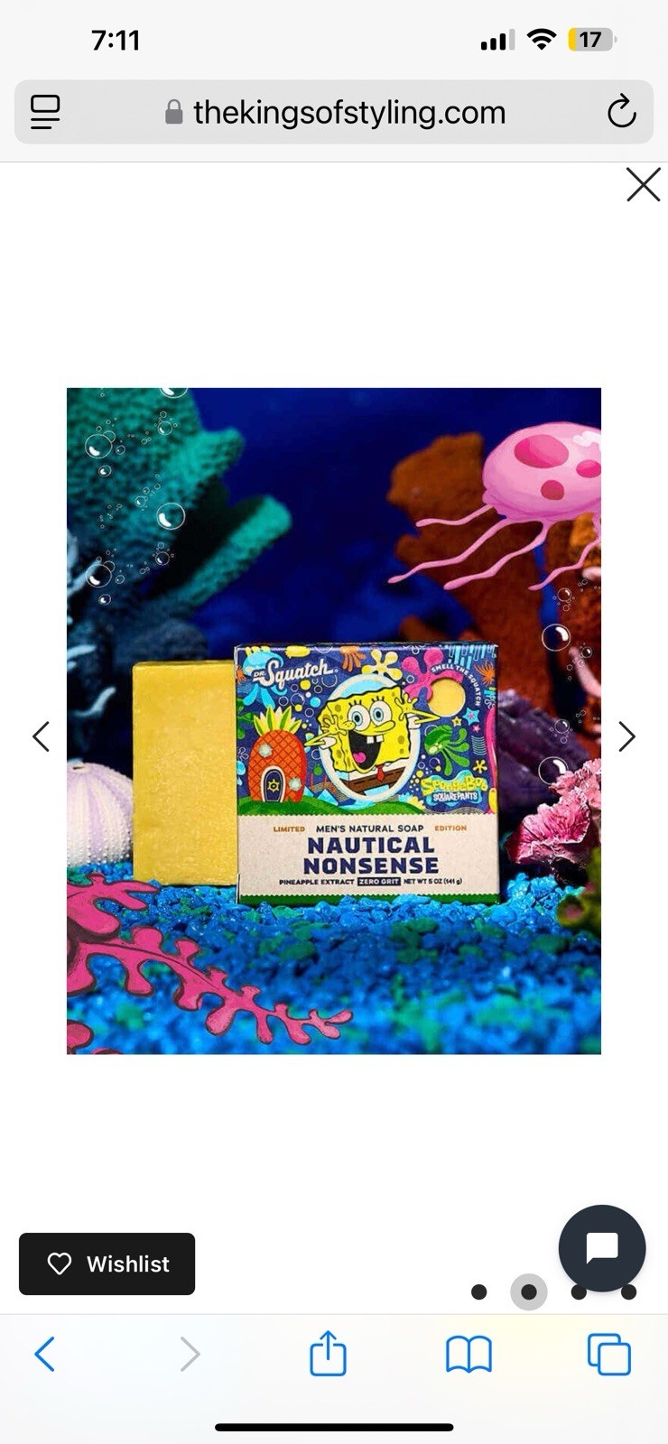 Dr. Squatch SPONGEBOB SQUAREPANTS & PATRICK Limited Edition Natural Soap Bar SET