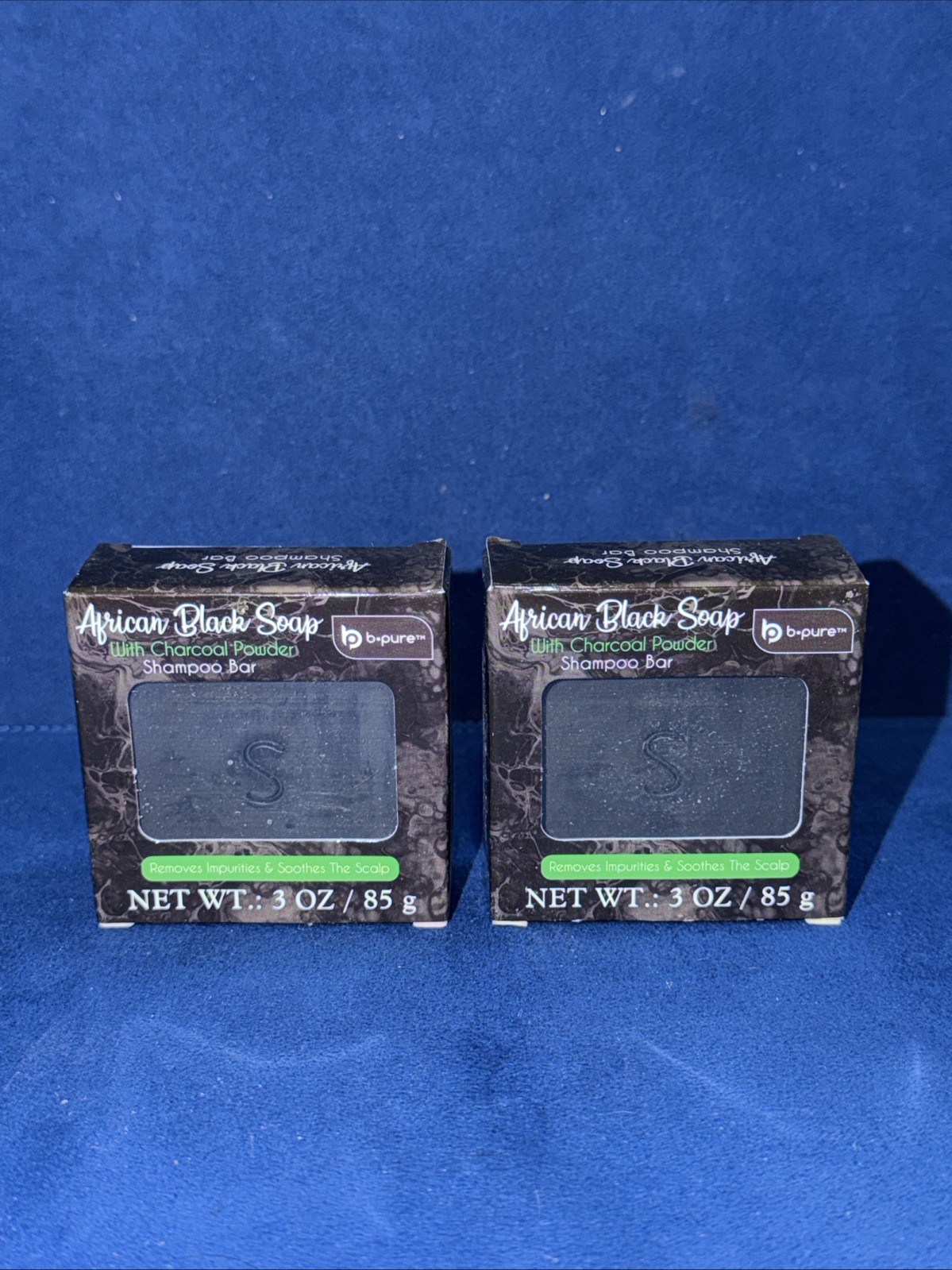 African black soap with charcoal powder shampoo bar 3 Oz Each Bar.