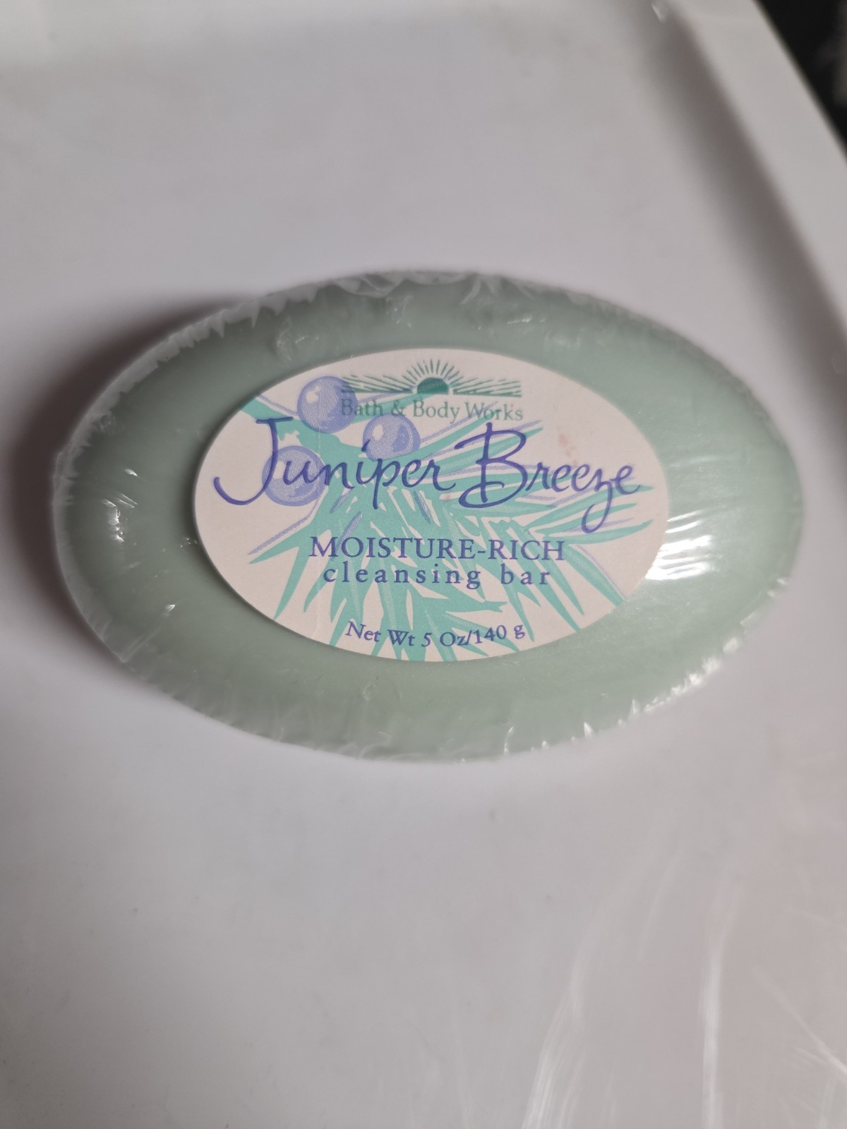 VINTAGE Bath & Body Works Juniper Breeze Moisturizing Cleansing Bar 5oz NEW