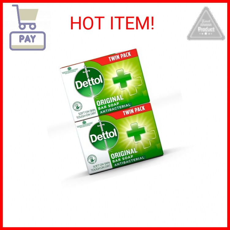 Dettol Anti Bacterial Original Soap 100g Twin Pack Dermatologically Tested
