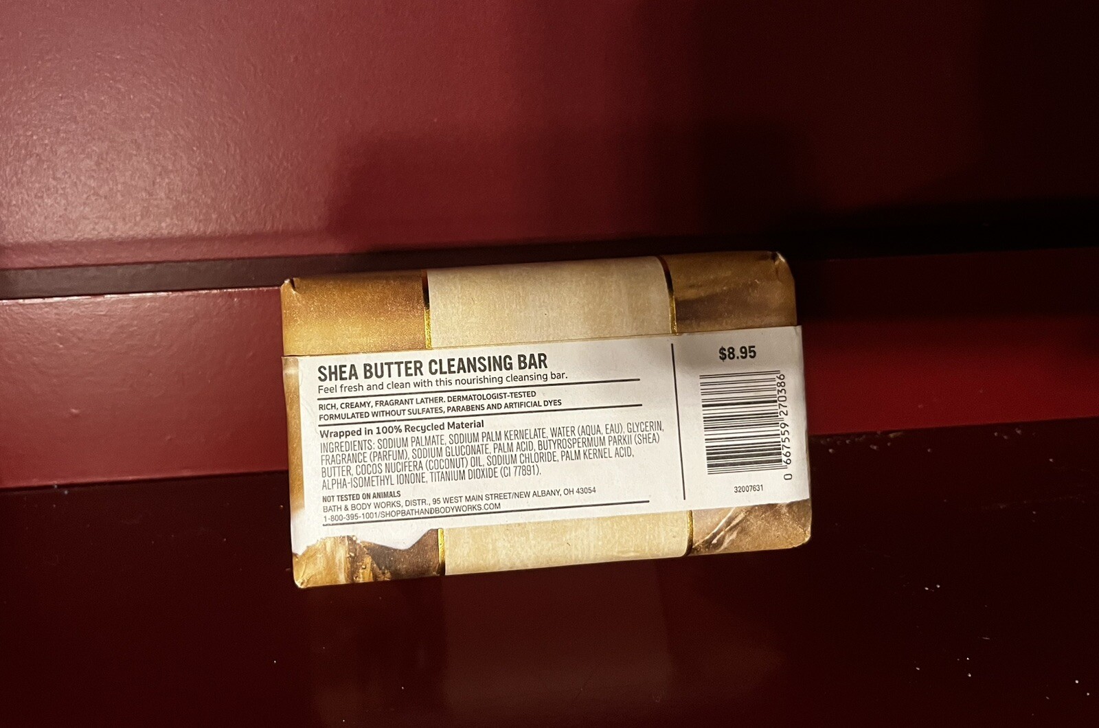 NEW Bath Body Works Coffee & Whiskey Shea Butter Cleansing Bar NIP Soap Mens