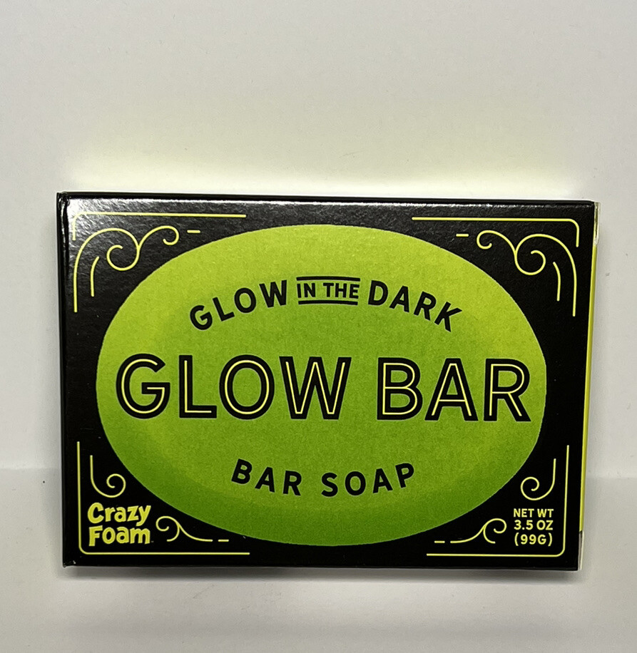 Crazy Foam Glow In The Dark Glow Bar Soap Bar-3.5 Oz Soap Bar