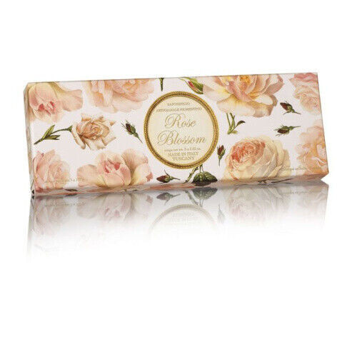 Saponificio Artigianale Fiorentino Rose Soap Set 3 x 3.52 oz.