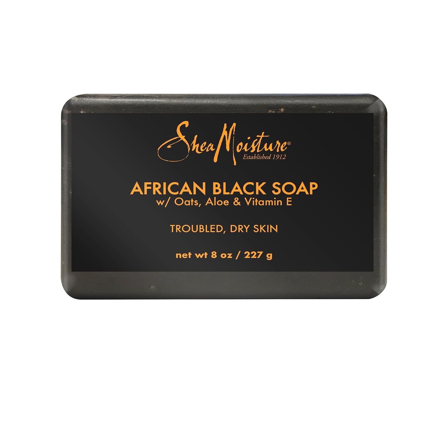SheaMoisture Bar Soap for Troubled Skin African Black Soap Cleanser 8 oz