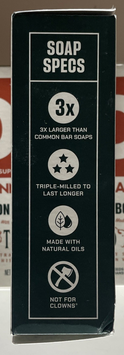 3 Duke Cannon Buffalo Trace Big Bourbon Soap Bar 10 oz ea