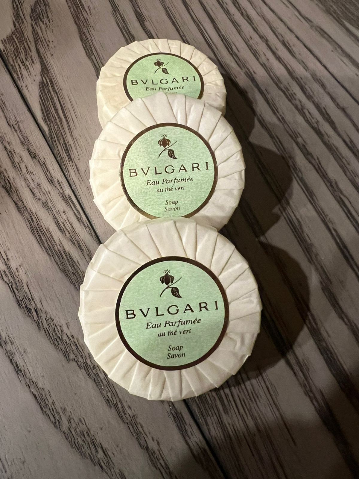 Bvlgari Au the Vert (Green Tea Soap) – 1.7oz/50 Grams/ea 3 Piece Total