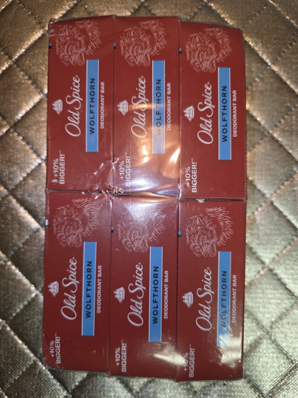 Old Spice Wolfthorn Deodorant Bar 5.04 oz. each (1-sealed 6pk)
