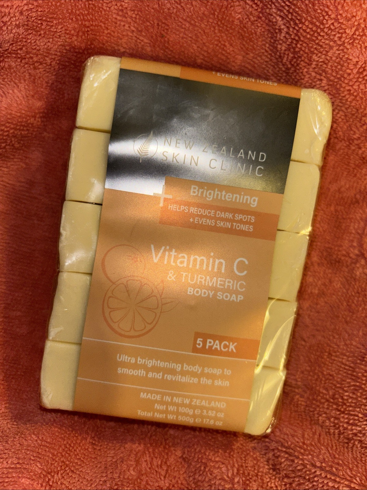 New Zealand Skin Clinic Vitamin C & Turmeric Body Soap 5 Pack 3.5oz Each