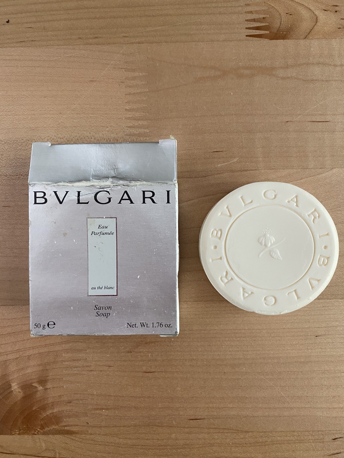 NIB (Bulgari) Bvlgari Eau Parfumee Au The Blanc Savon Soap Bar 1.76 Oz/50g