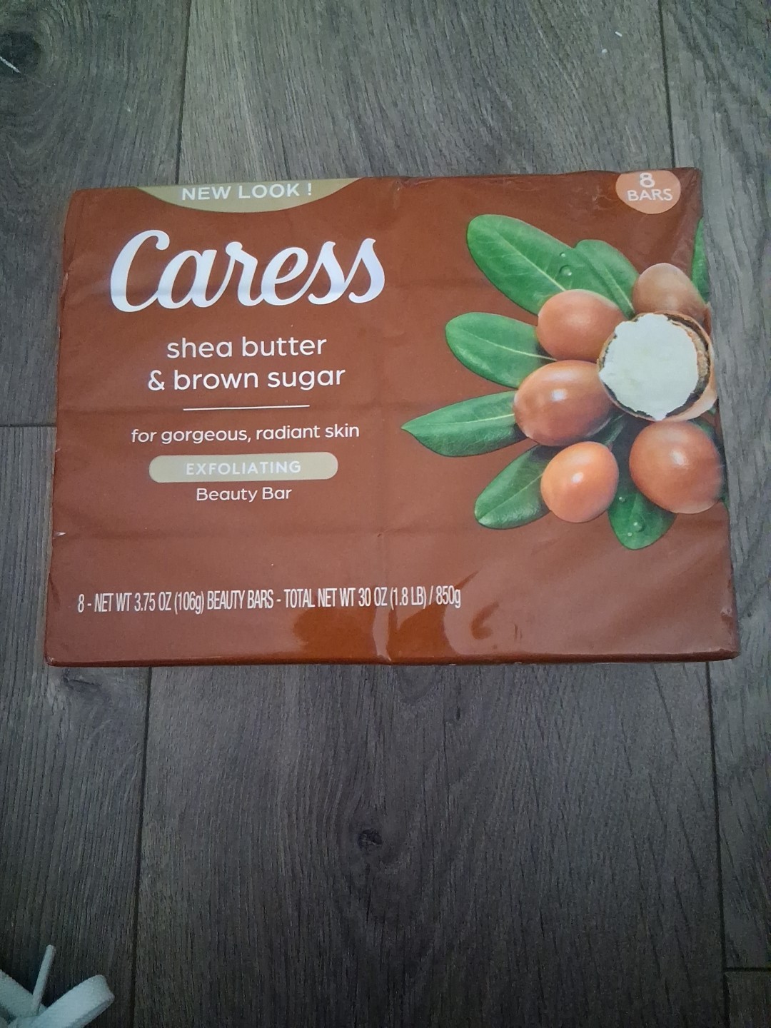 Caress Beauty bar soap 8 Bars Shea Butter And Brown Sugar Exfoliating