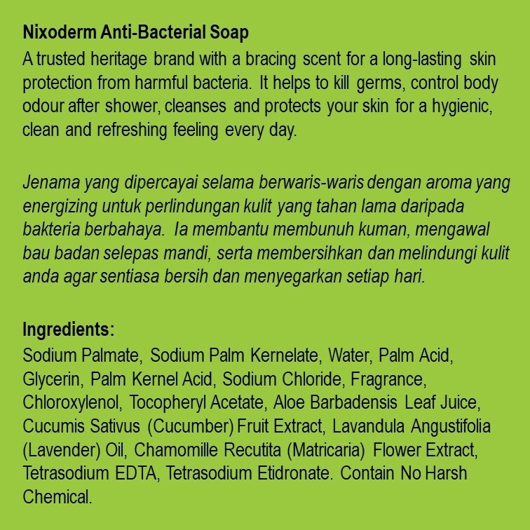 Nixoderm Anti-Bacterial Soap 5x 100g