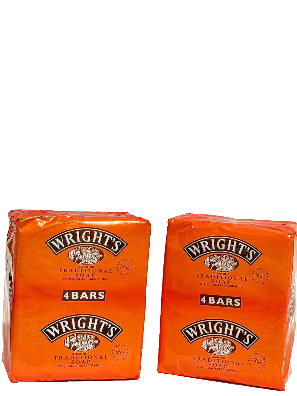 Wright’s Traditional Soap with Coal Tar Fragrance, Pack of 4 Units NIB