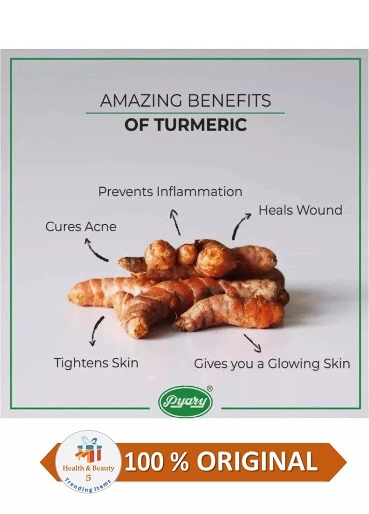 Indian Pyary Turmeric Soap Turmeric 75g صابون الكركم
