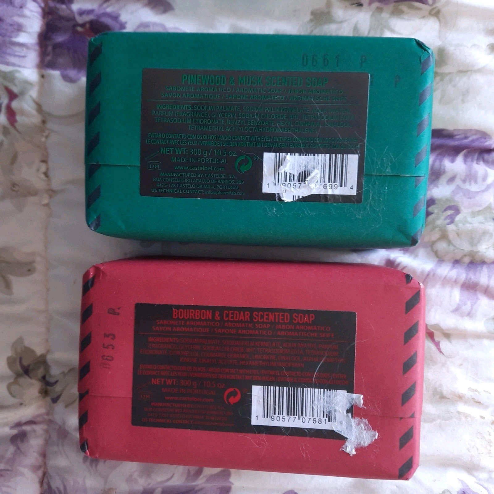 CASTELBEL Holiday Soap Lot You’ve Been Naughty / Ya Filthy Animal 2×10.5oz Bars
