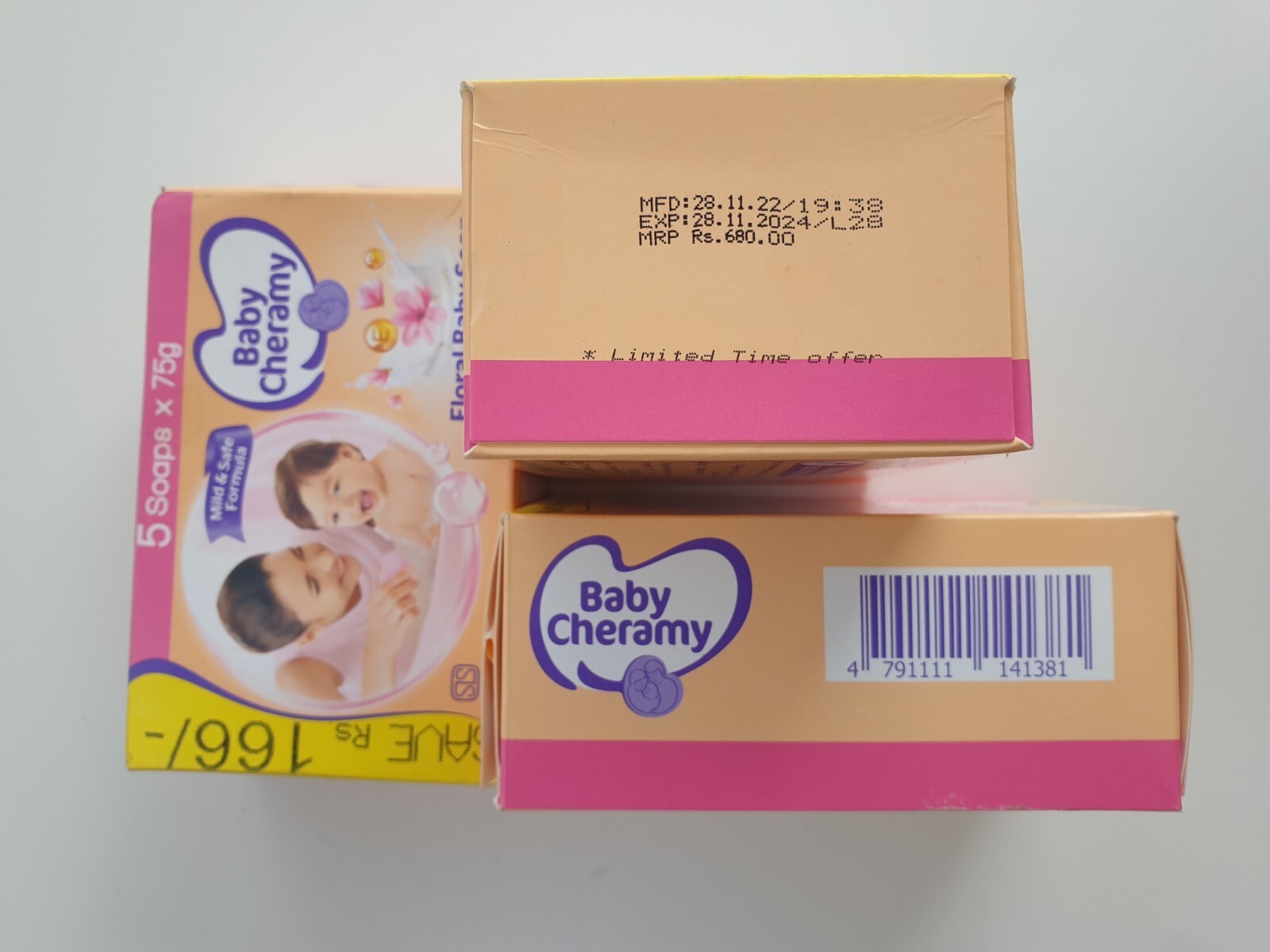 Baby soap cheramy herbal natural new skin floral milk free and moisturizing