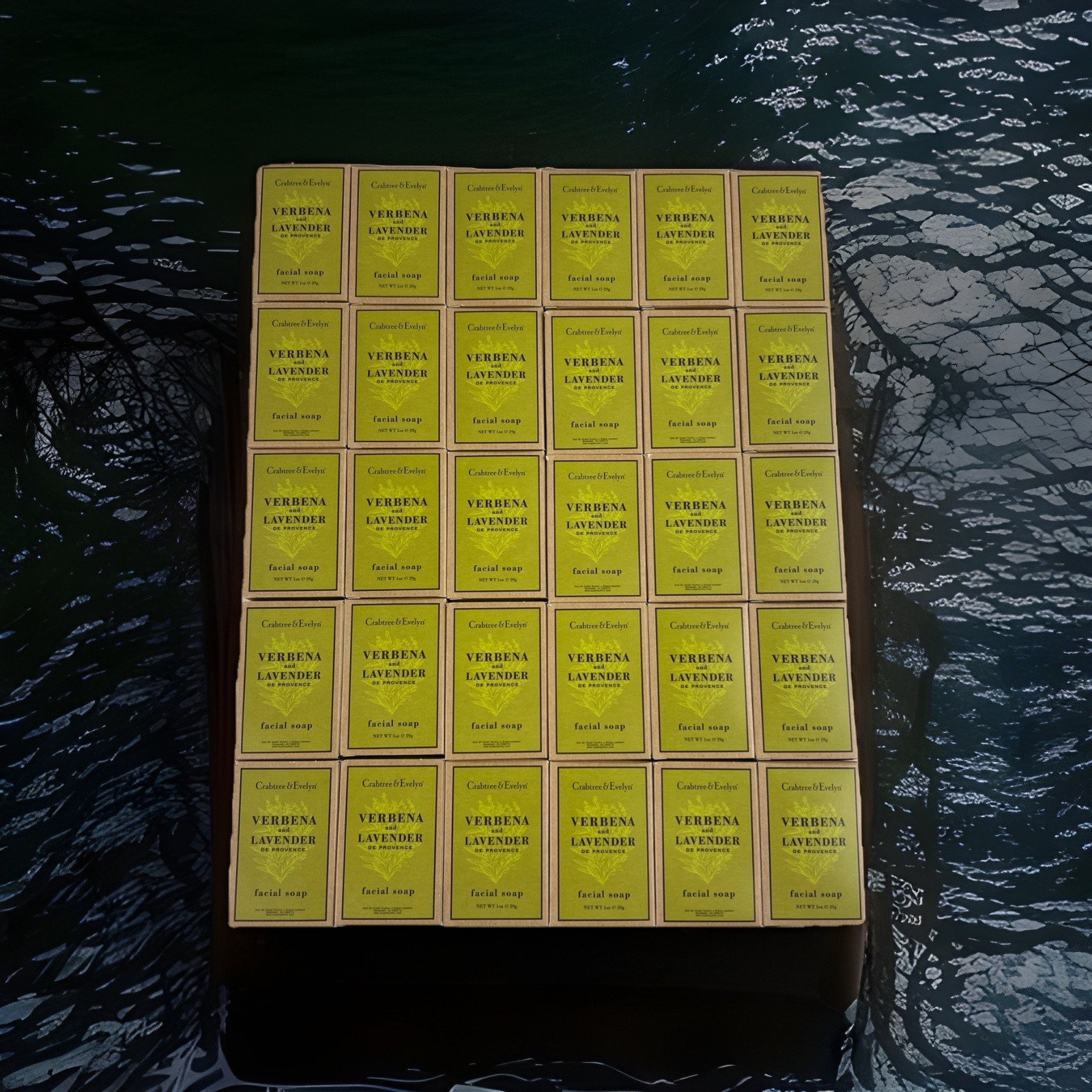 Crabtree & Evelyn Verbena & Lavender Travel Soap Lot – 30 Bars, New