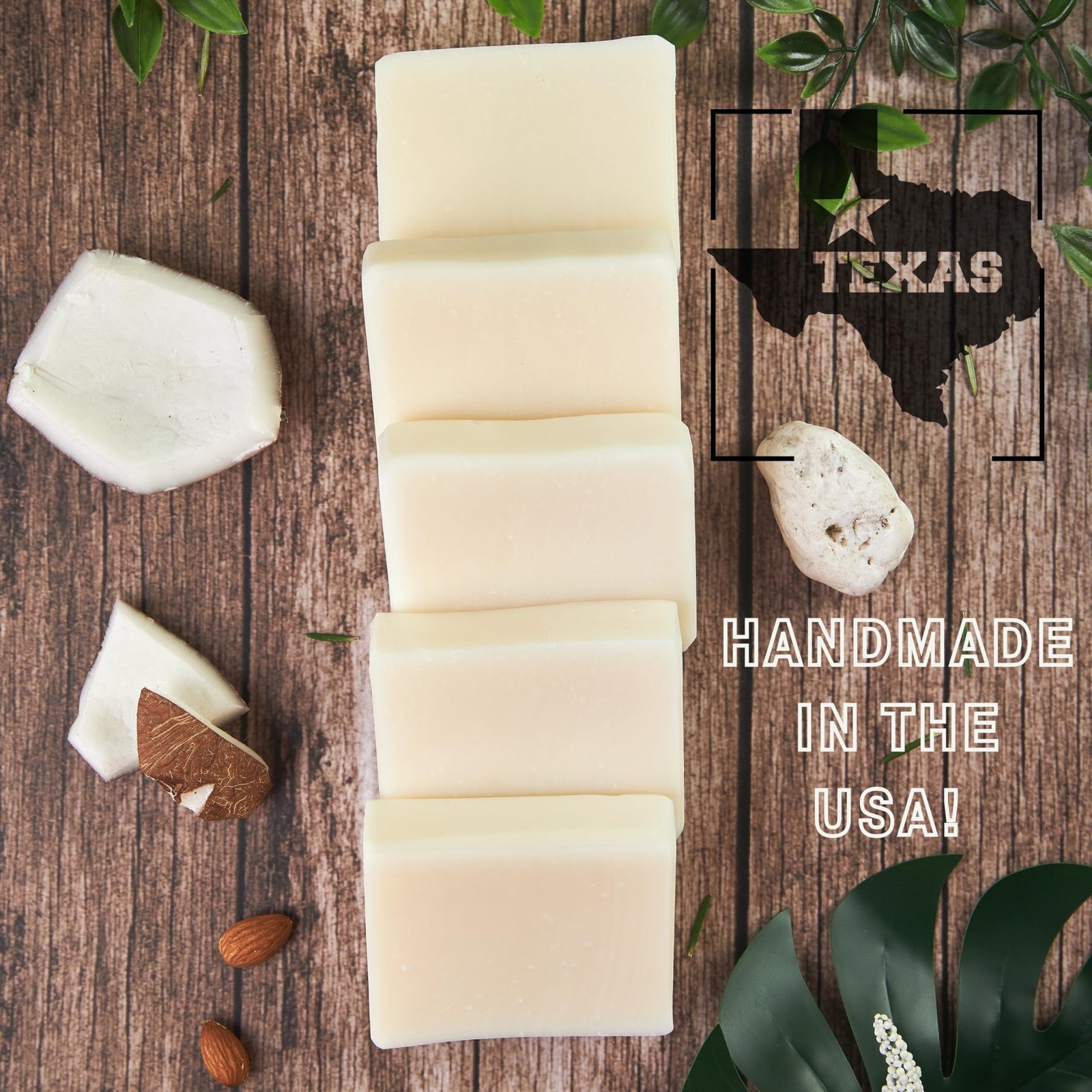 All Natural Unscented Bar Soap for Sensitive Skin 4 oz Vegan Handmade