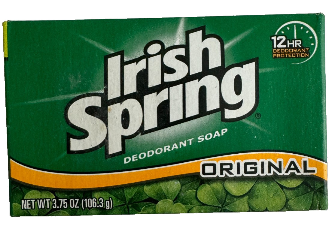 Lot 2 Irish Spring Original Soaps 3-3/4 Oz. Made USA Last True Original Formulas