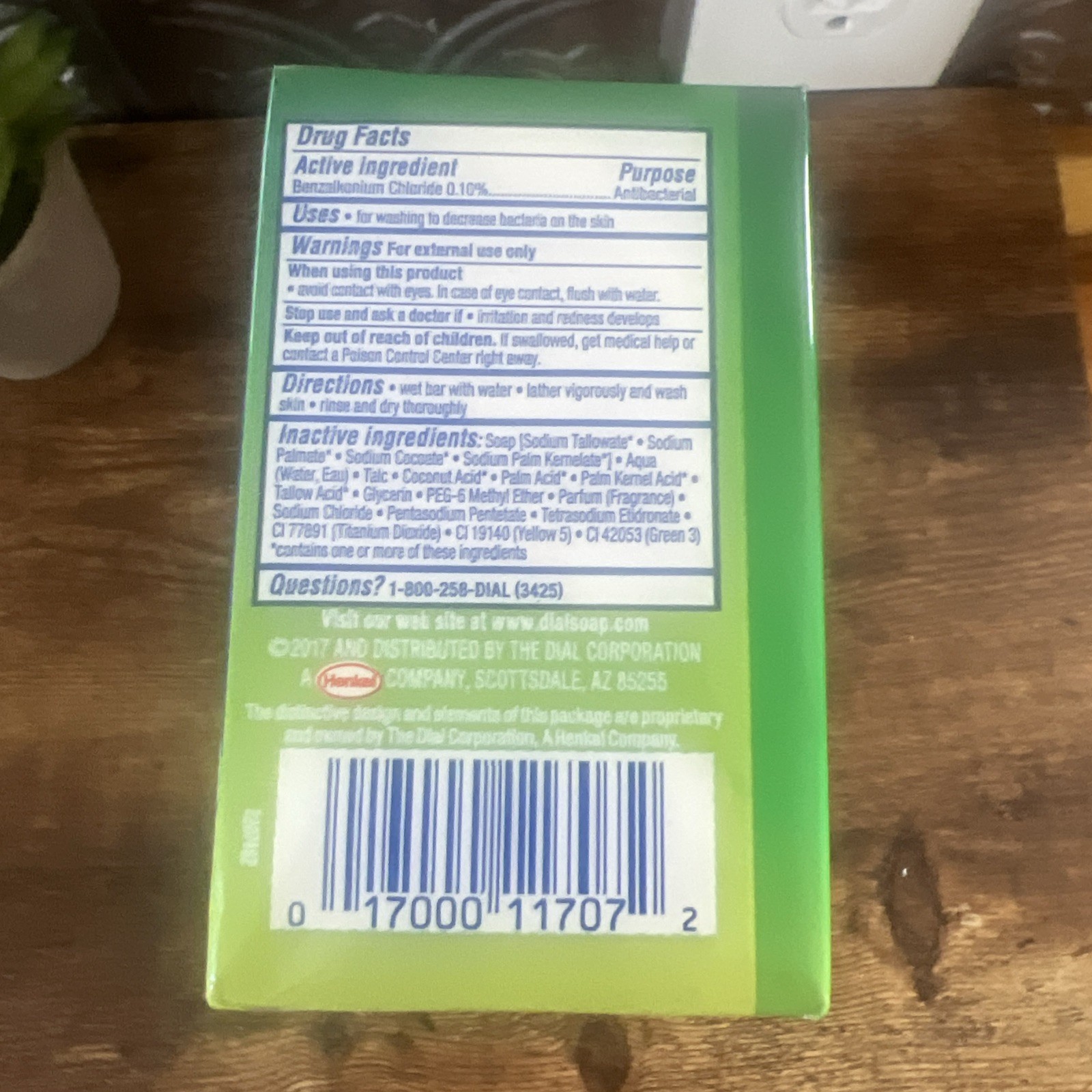 Dial Antibacterial Bar Soap Mountain Fresh Deodorant 3.2oz (6 Pack) DISCONTINUED
