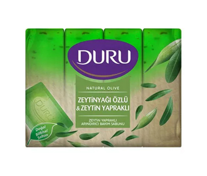 DURU NATURAL OLIVE OIL BATH SOAP 4X18 PK =72 BARS IN CASE (150GR EACH SOAP)
