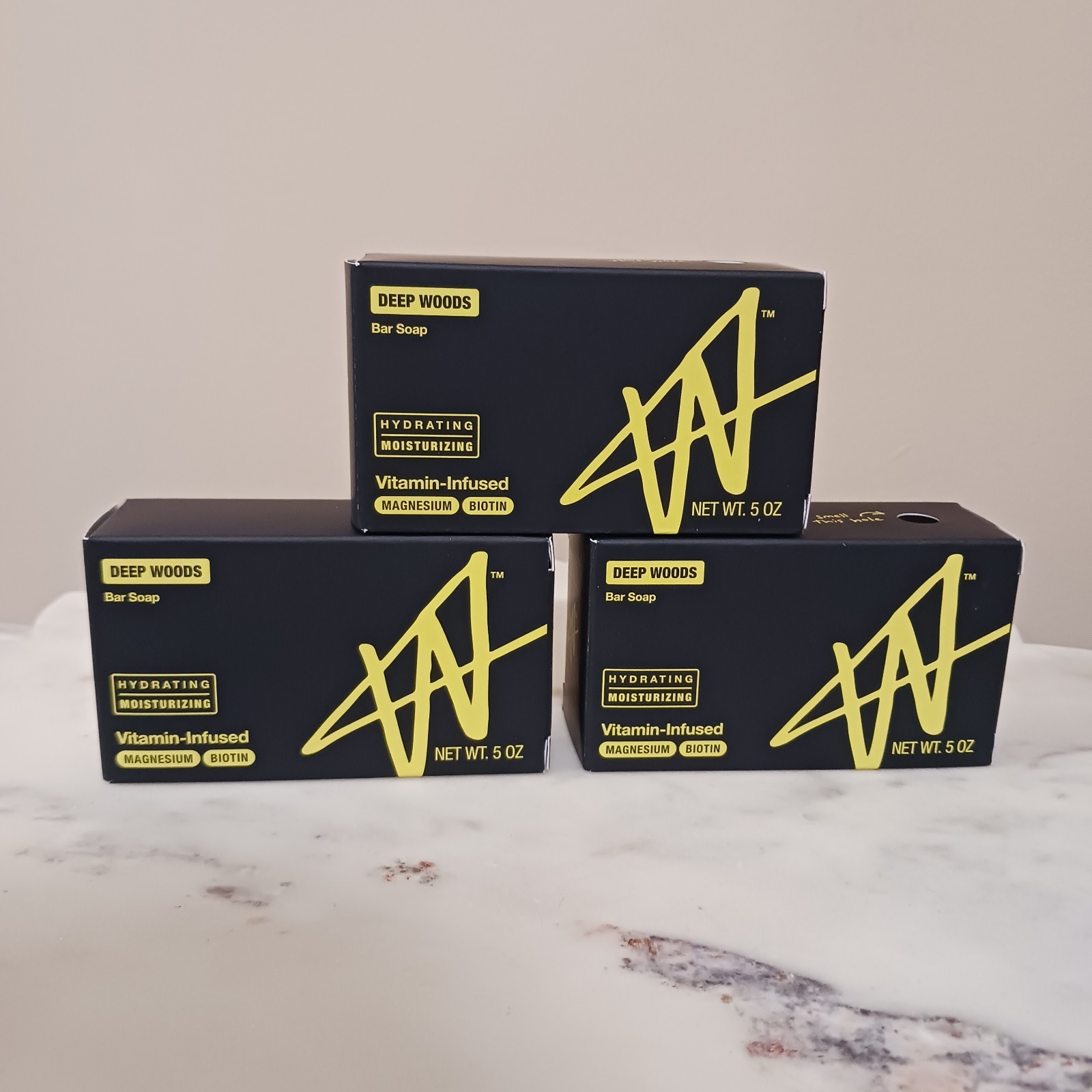 W Jake Paul 3PC Winning Formula Bar Soap Deep Woods Vitamin Magnesium