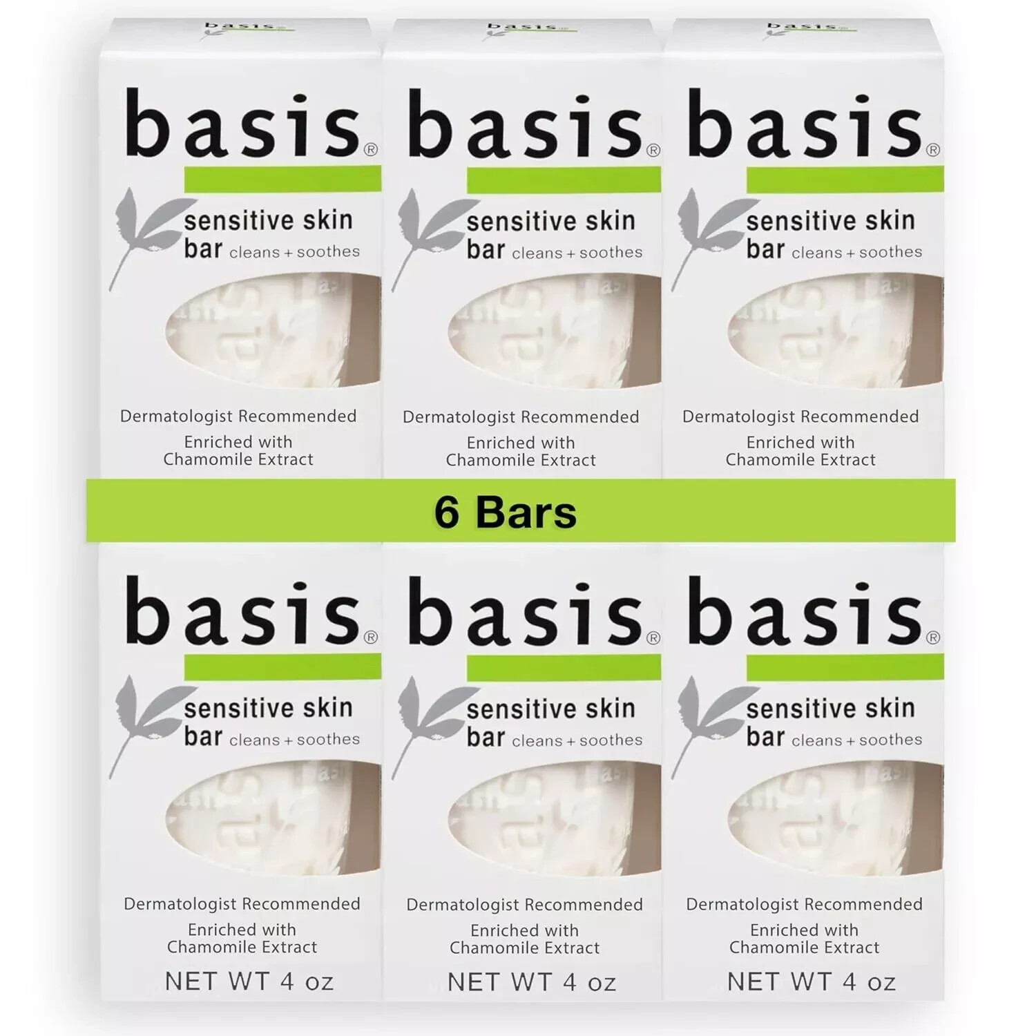 Basis Sensitive Skin Bar Soap – Cleans and Soothes with Chamomile ⭐️⭐️⭐️⭐️⭐️