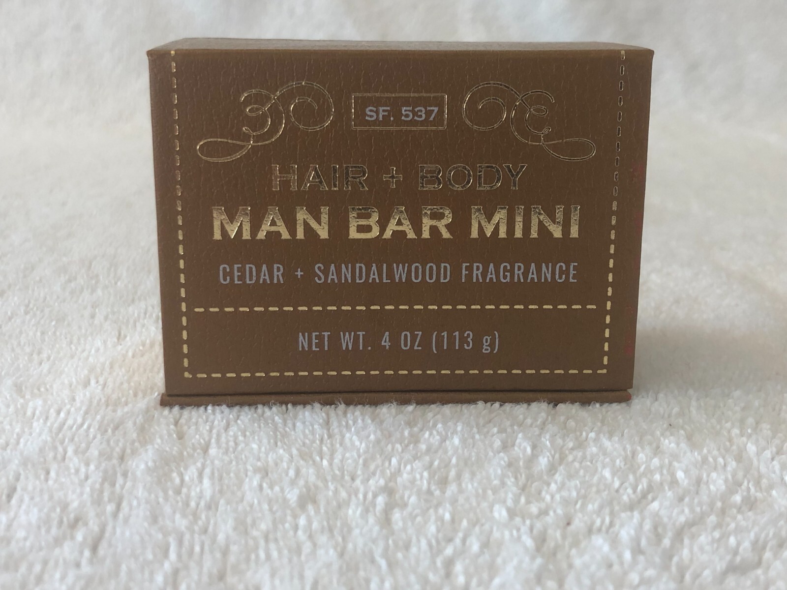 San Francisco Soap Company Man Bar Shampoo Bar 4 Ounce (Cedar + Sandalwood)