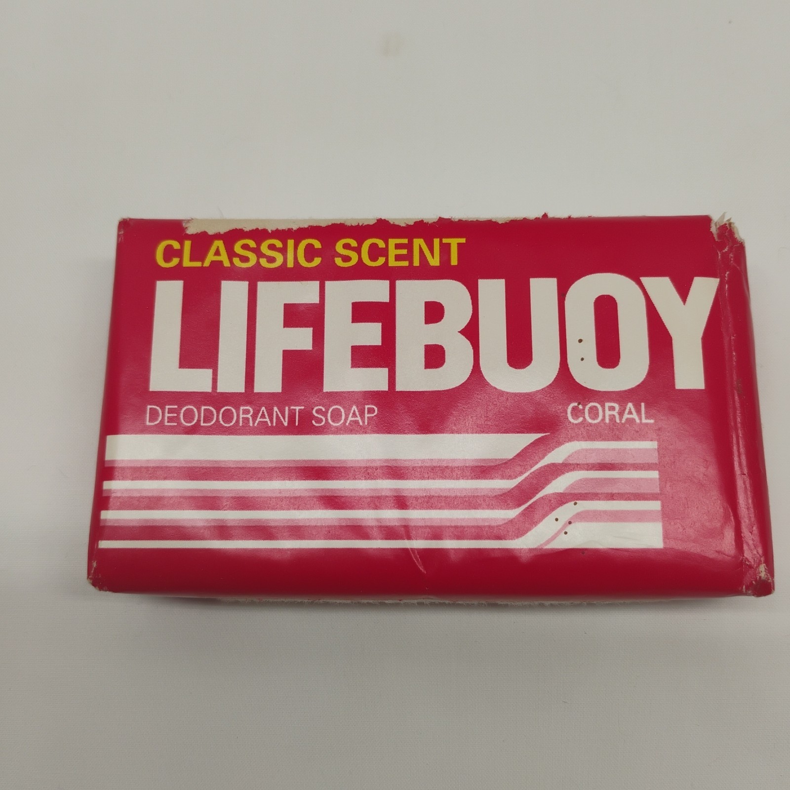 Brand New Unopened 1992 Lifebuoy Coral Classic Scent Bar Soap USA Lever Brothers