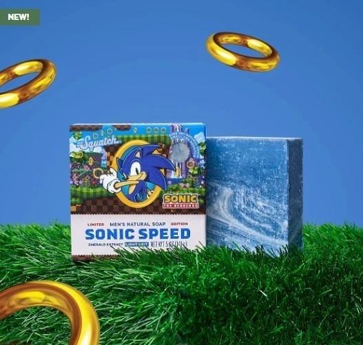 3 PACK Dr Squatch SONIC SPEED SONIC THE HEDGEHOG LE Bar! NEW!! SOLD OUT!!