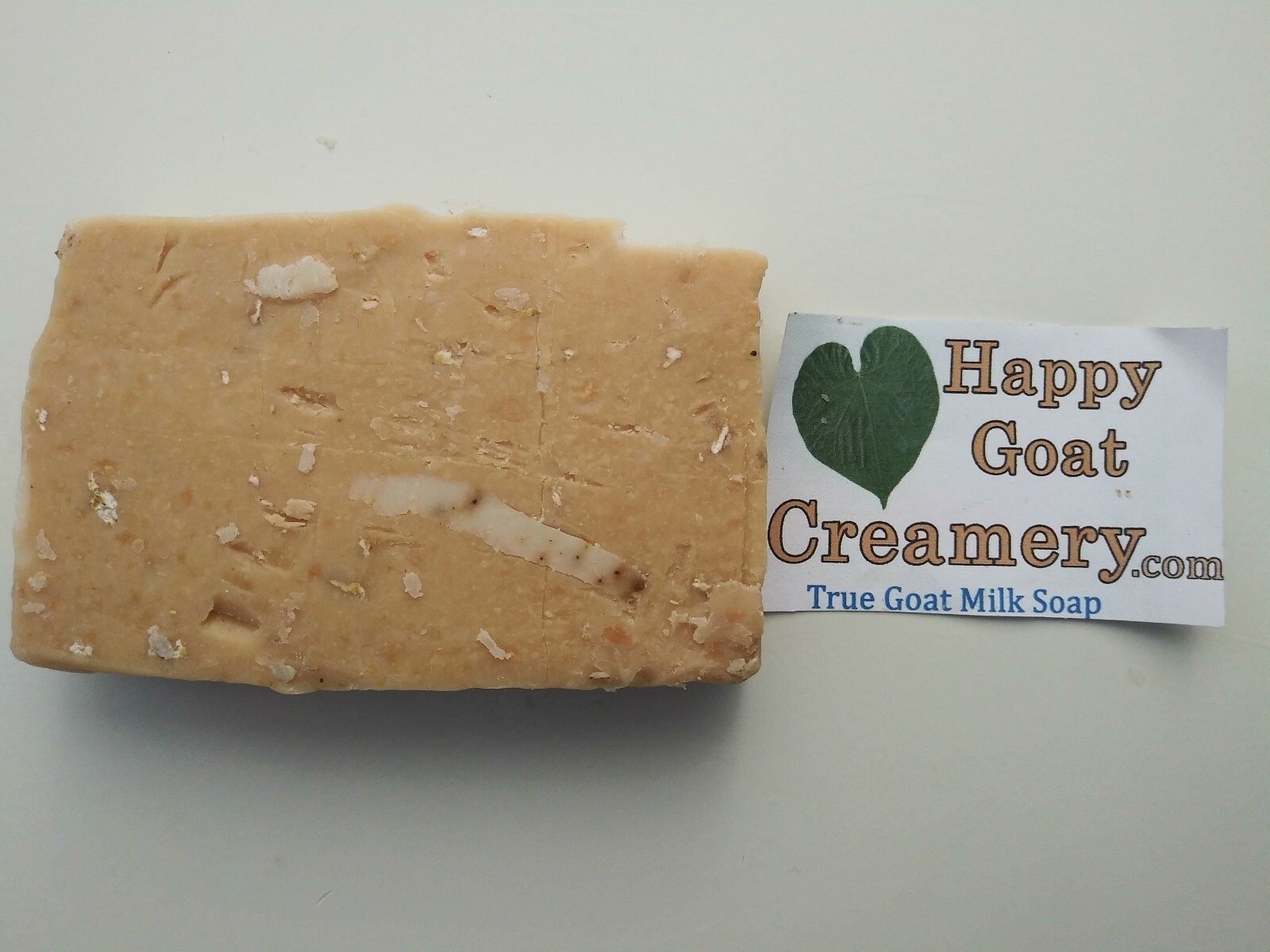 5 BARS CINNAMON OATMEAL HONEY GOAT MILK SOAP HAPPY GOAT CREAMERY CHEAP BEST