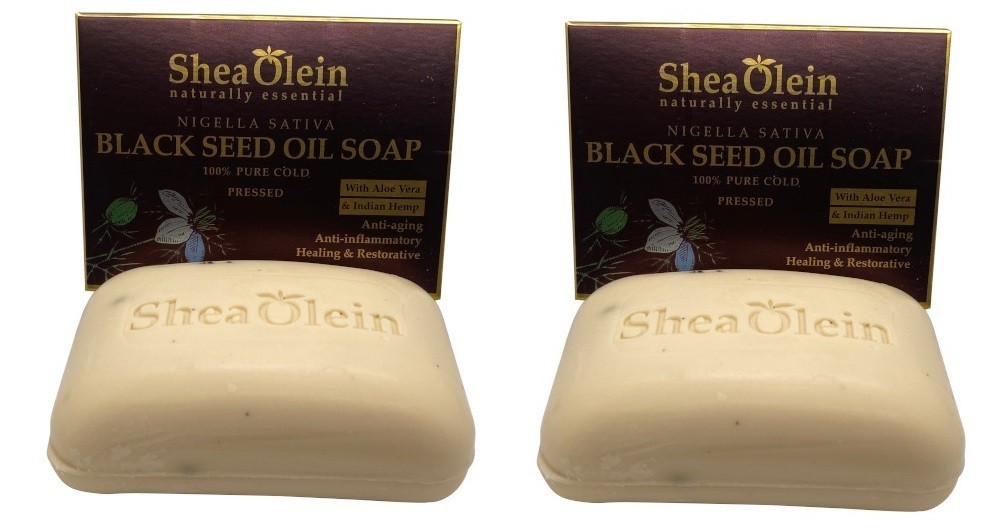 2-Bars – Shea Olien – Nigella Sativa Black Seed Oil Soap with Aloe & Indian Hemp