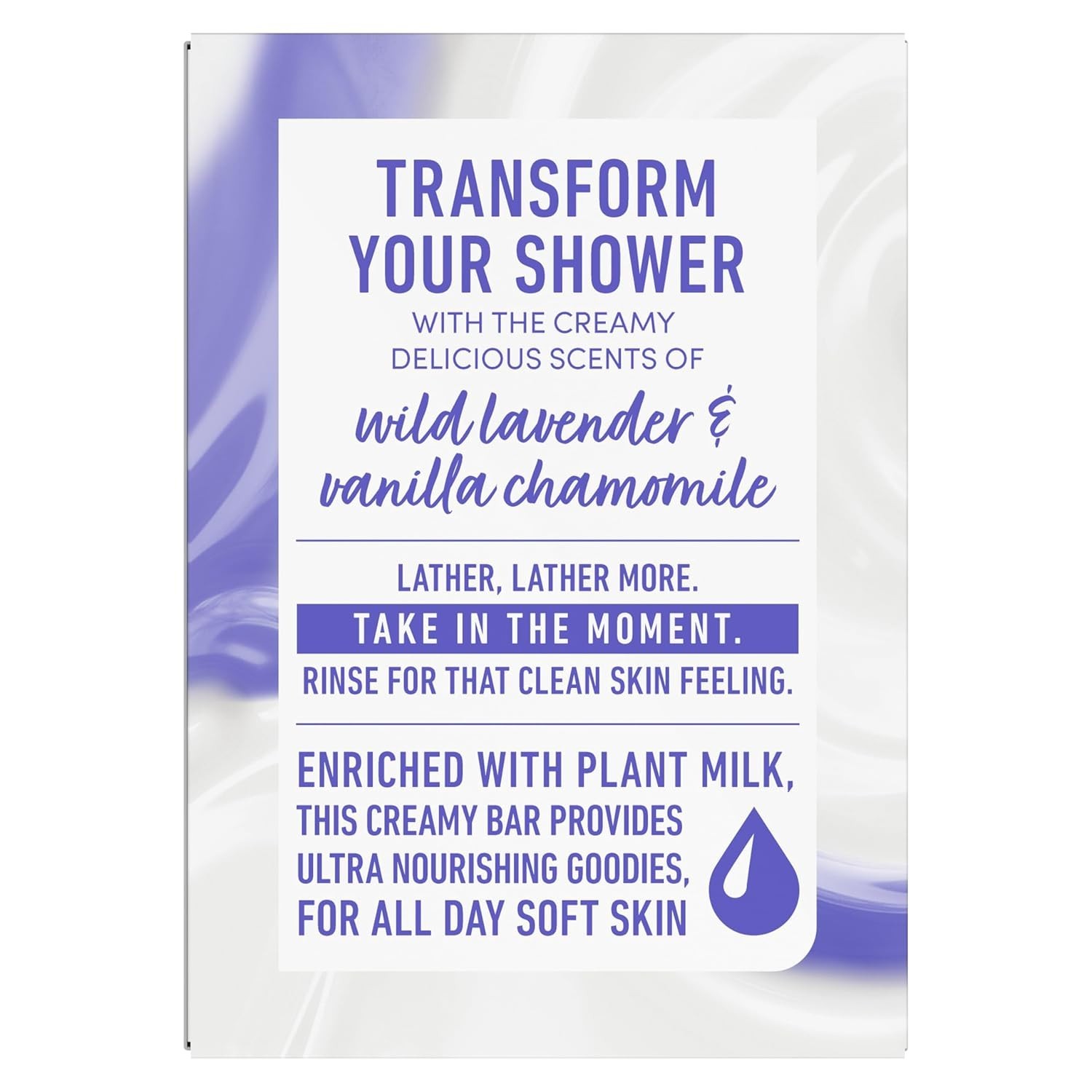 4 Pk Dove Plant Milk Macadamia Milk & Willow Lavender Cleansing Bar Soap 5 oz