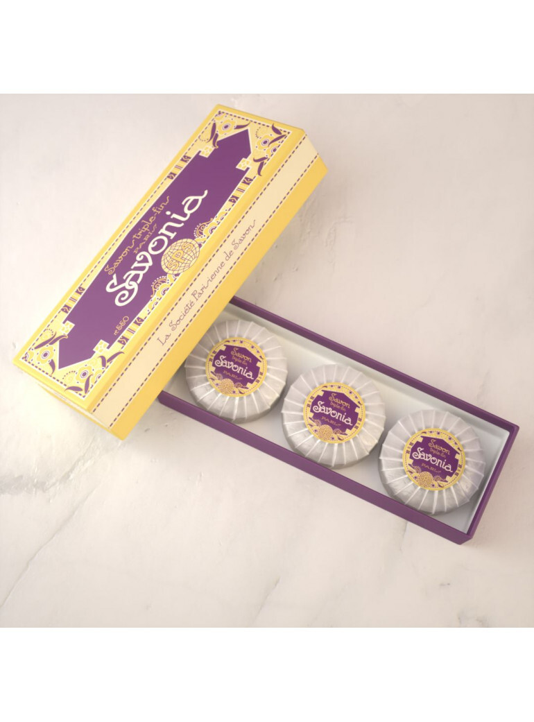 La Societe Parisienne de Savons | SAVONIA (Tuberose & Musk) Boxed Soap | 3×3.4oz