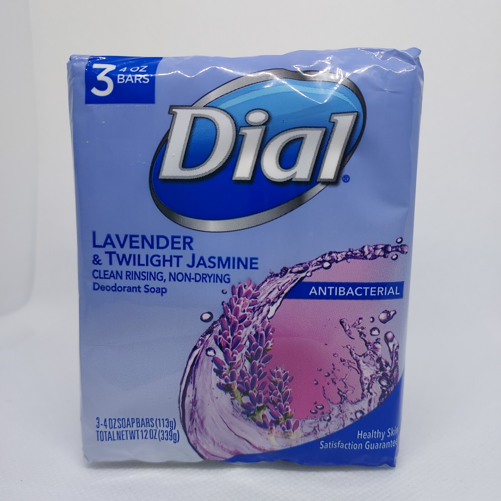 Dial Calm & Soothe Lavender & Jasmine Three 4 Oz Soap Bars