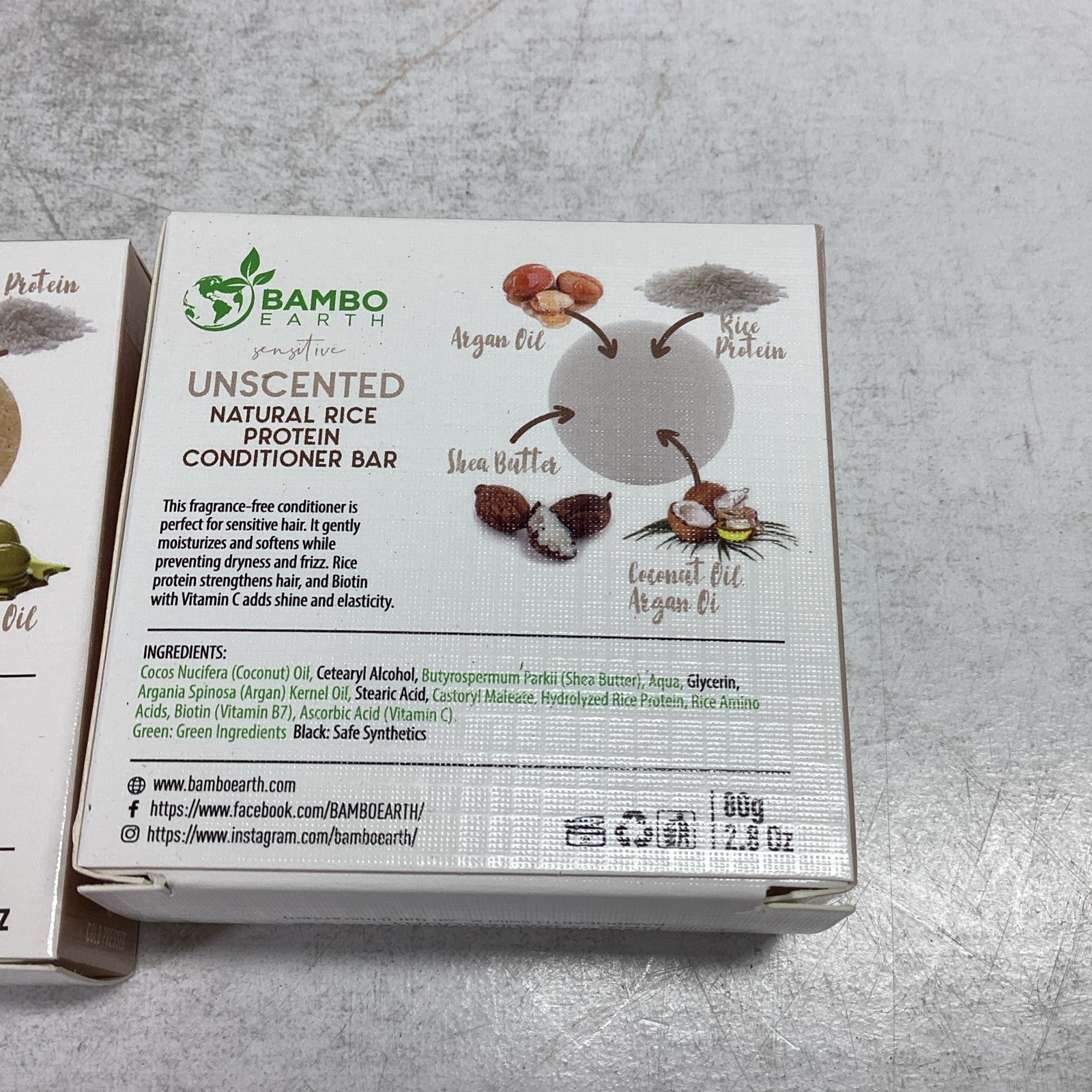 Bambo Earth Beauty Trio Body Wash Bar Shampoo Bar & Conditioner Bar Unscented