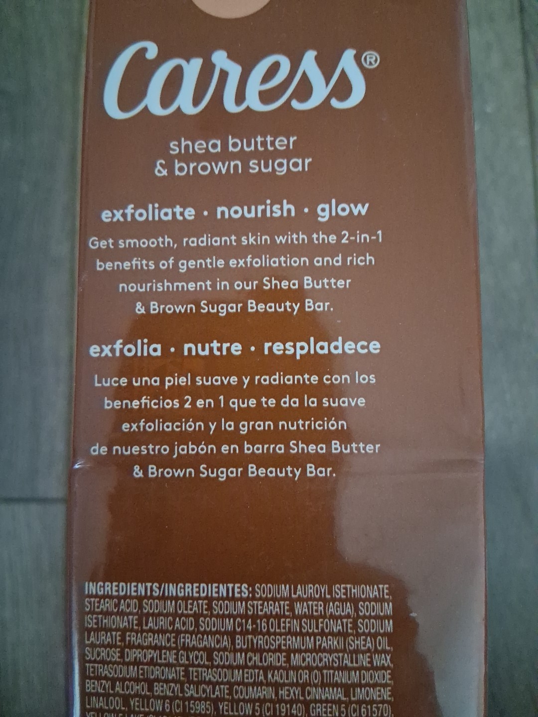 Caress Beauty bar soap 8 Bars Shea Butter And Brown Sugar Exfoliating