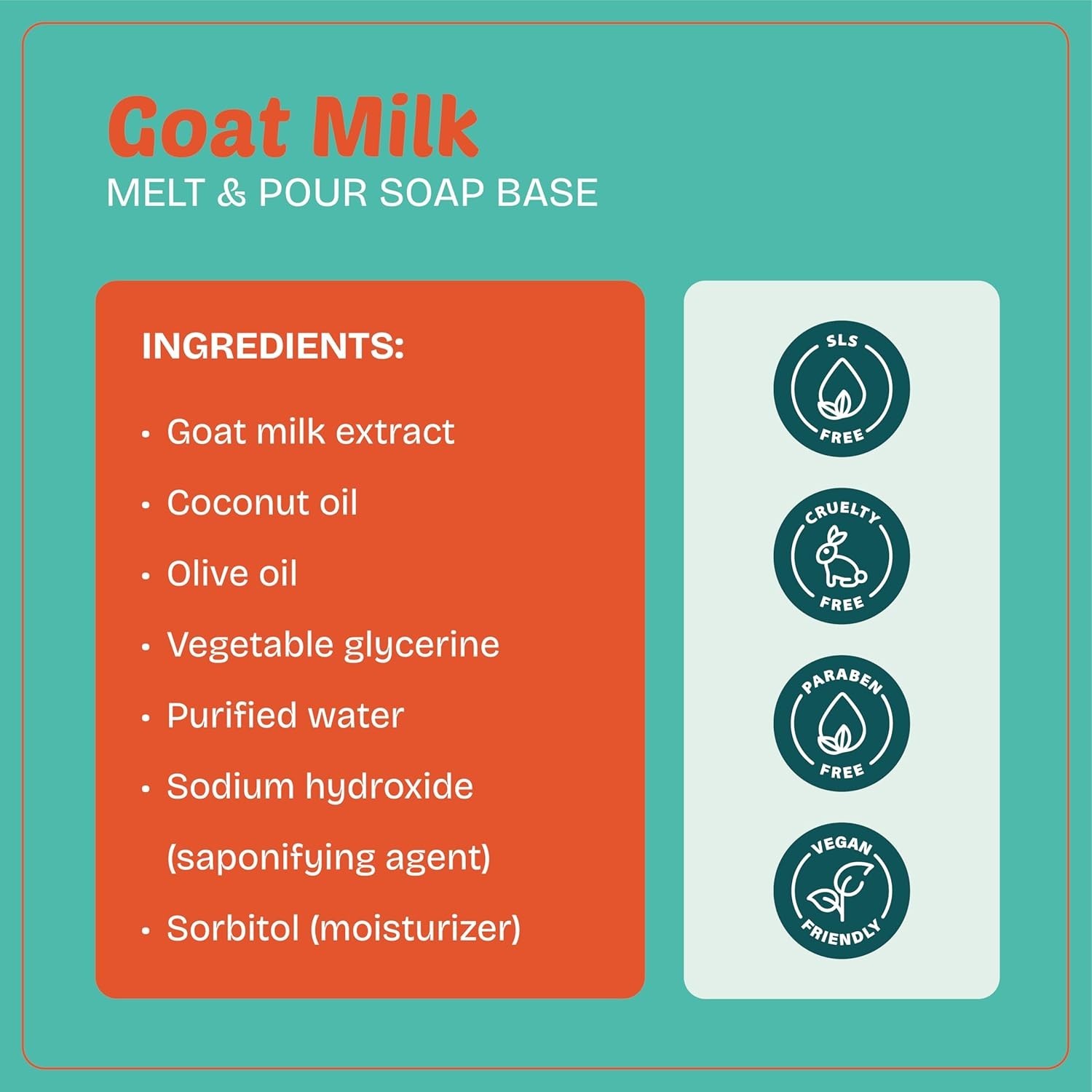 Olive Oil & Goat Milk Melt and Pour Soap Base Kit with Free 50+10 Exclusive S…