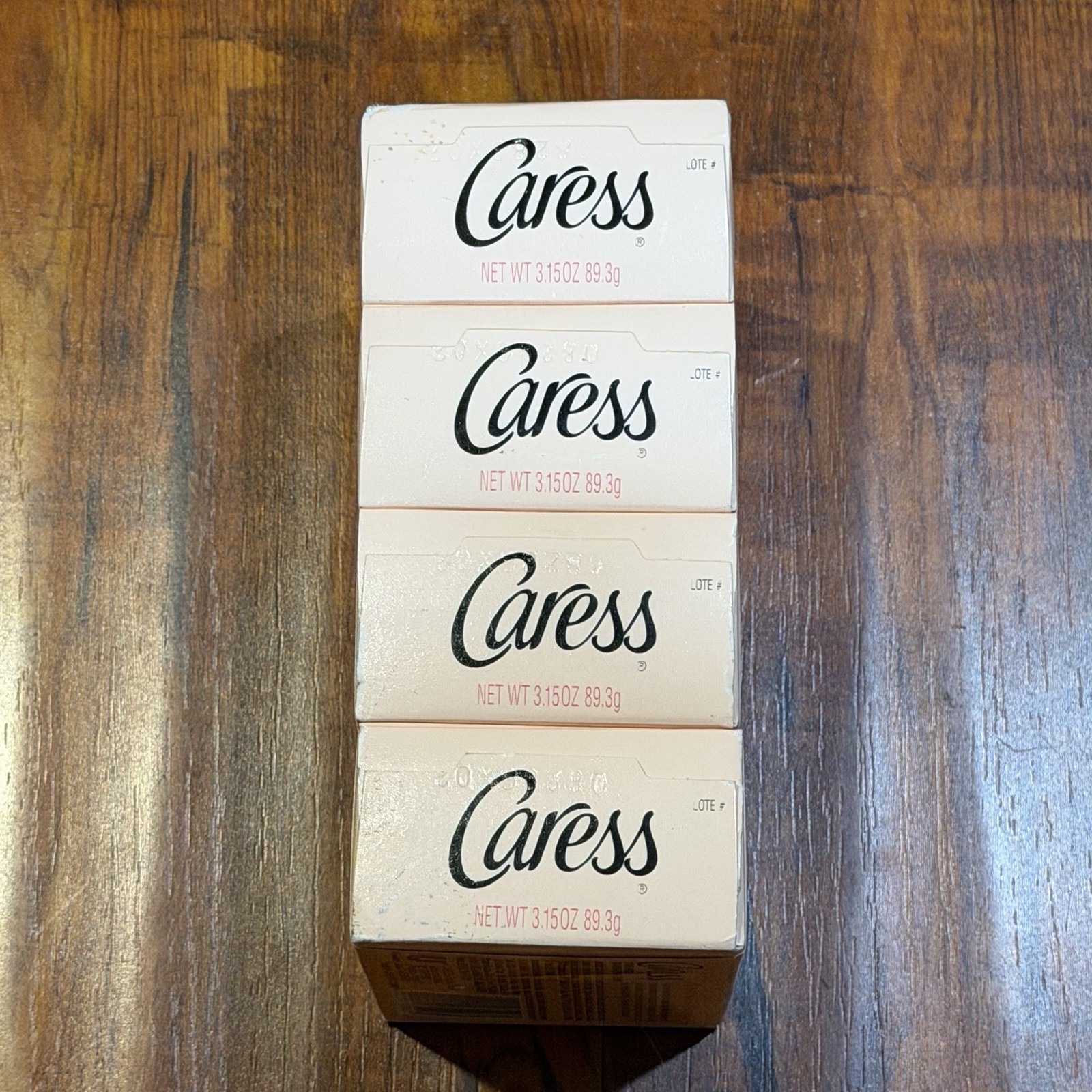 Vintage 4-Pack 2000’s Caress 3.15 Oz Daily Silk Body Bars White Peach Soap – NOS