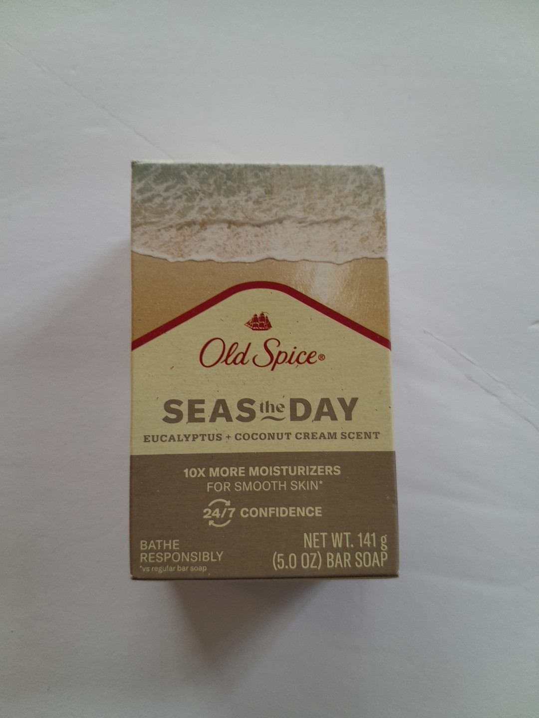Old Spice Seas The Day Eucalyptus + Coconut Cream Scent 5 Oz Bar Soap