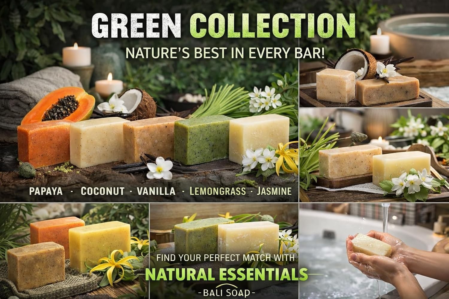 Natural Exfoliating Soap Bar Gift Set – 6 Aromatherapy Bars for Relaxation